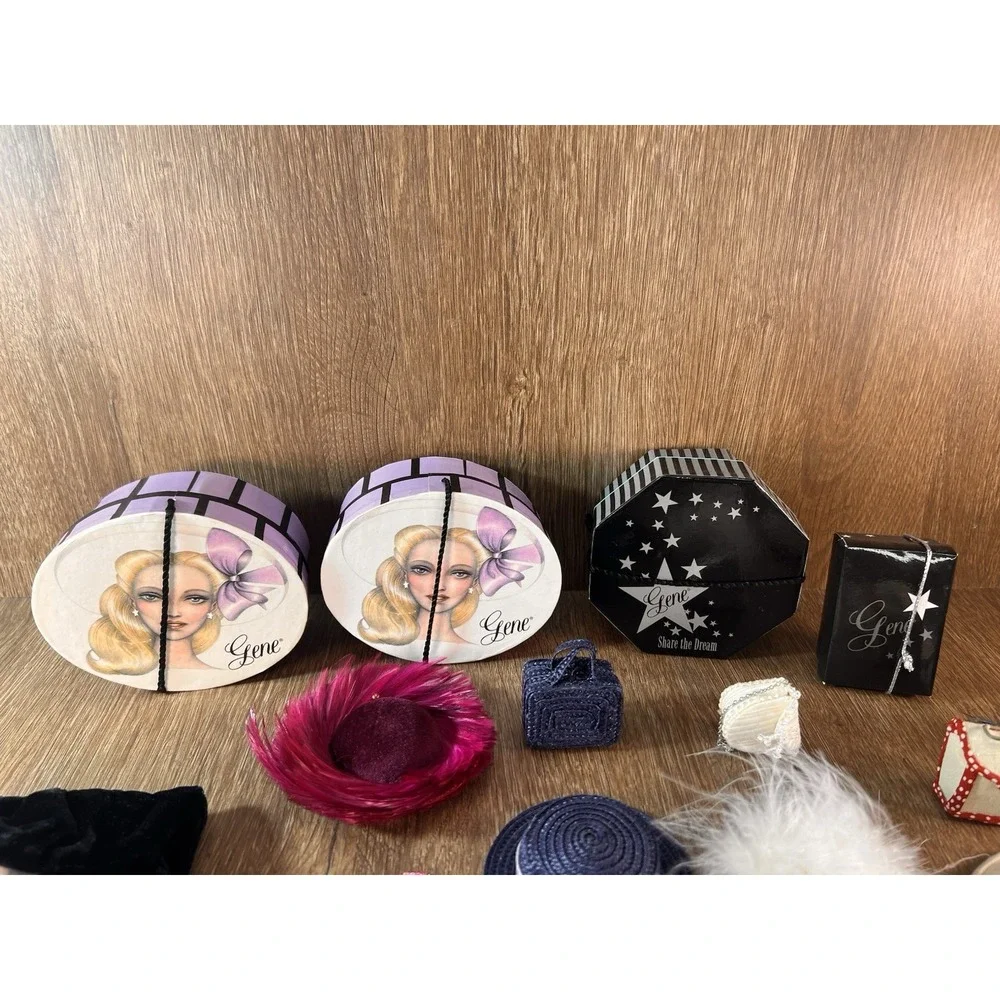 Large Lot Of Ashton Drake Gene Doll Accessories, Stands, Etc
